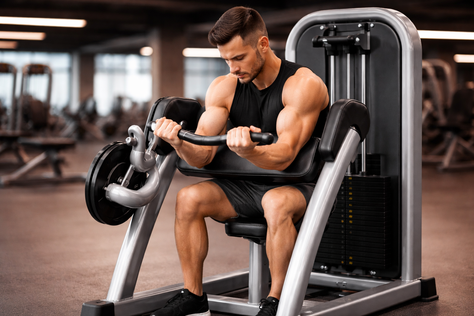 Biceps Curl Machine