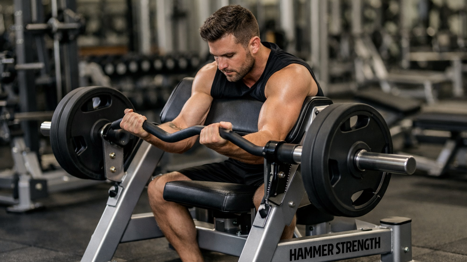 Hammer Strength Curl Machine