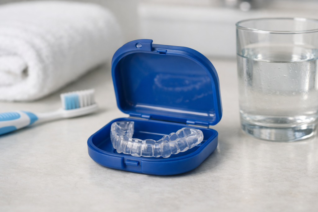 Custom night guard for teeth protection during sleep