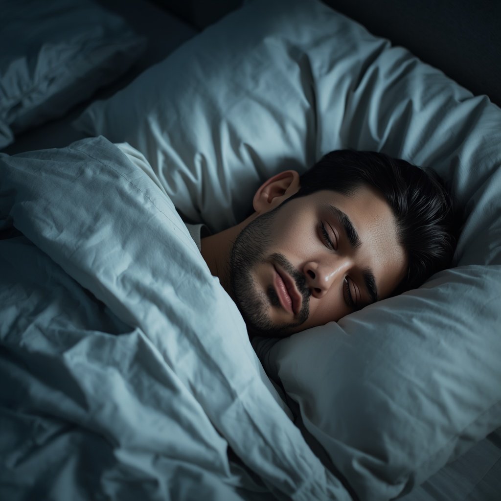 Person waking briefly during sleep at night