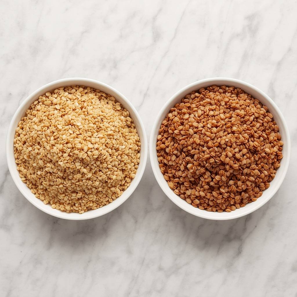 Quinoa dry vs cooked weight comparison