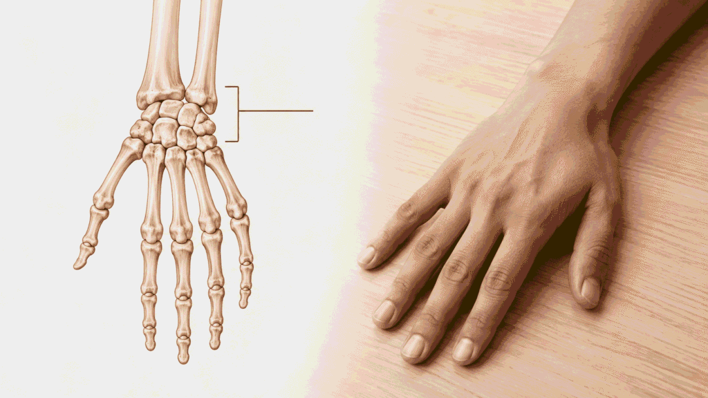 How many bones are in the human wrist