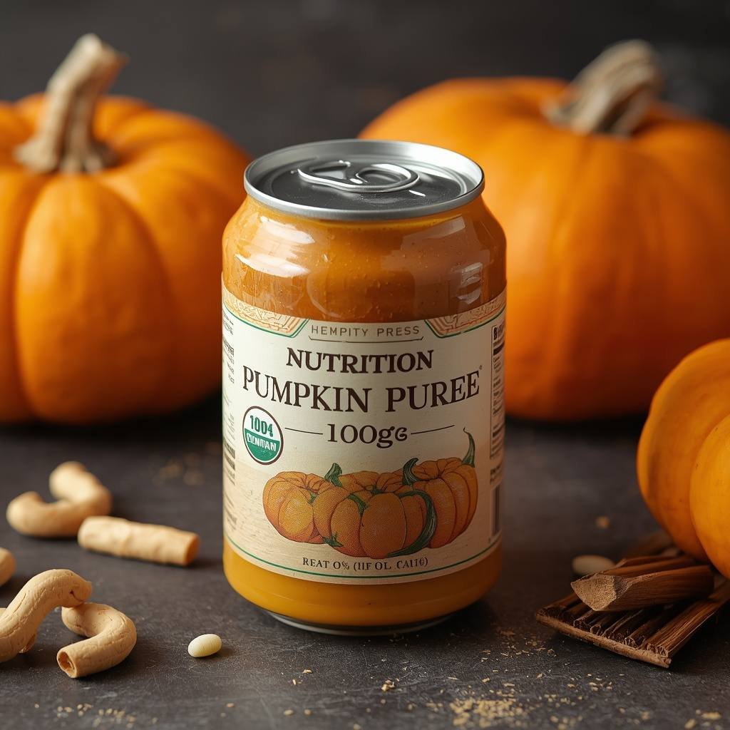Pumpkin puree in a Can
